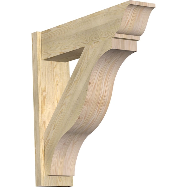 Ekena Millwork Funston Rough Sawn Traditional Outlooker, Douglas Fir, 8"W x 32"D x 32"H OUT08X32X32FST01RDF - main